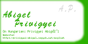 abigel privigyei business card
